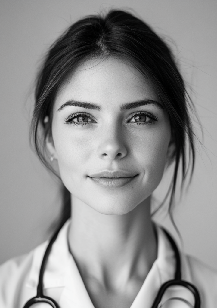 sdd_a_black_and_white_photography_of_a_doctor_woman_average_bea_7b415dd0-3807-4d91-bb13-996526242db1